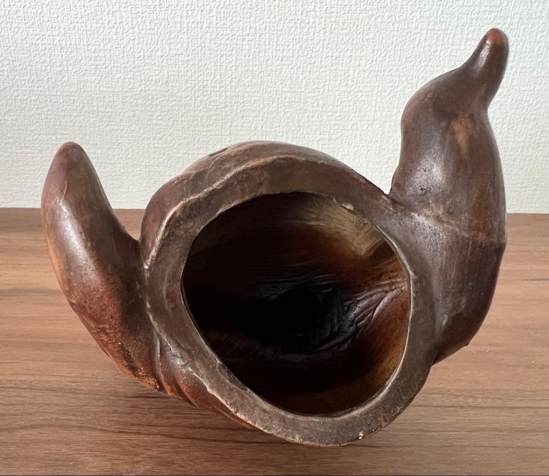 伊部焼 布袋香炉 梅景作 縁起物 七福神 箱付き アンティーク