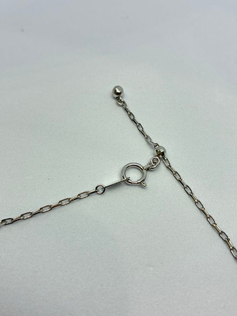 pt850 プラチナネックレス　60cm 調整可　4.4g ロングメンズチェーン