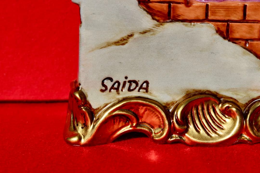 かわいい陶磁器【フィギュリン　羊飼いの男女】