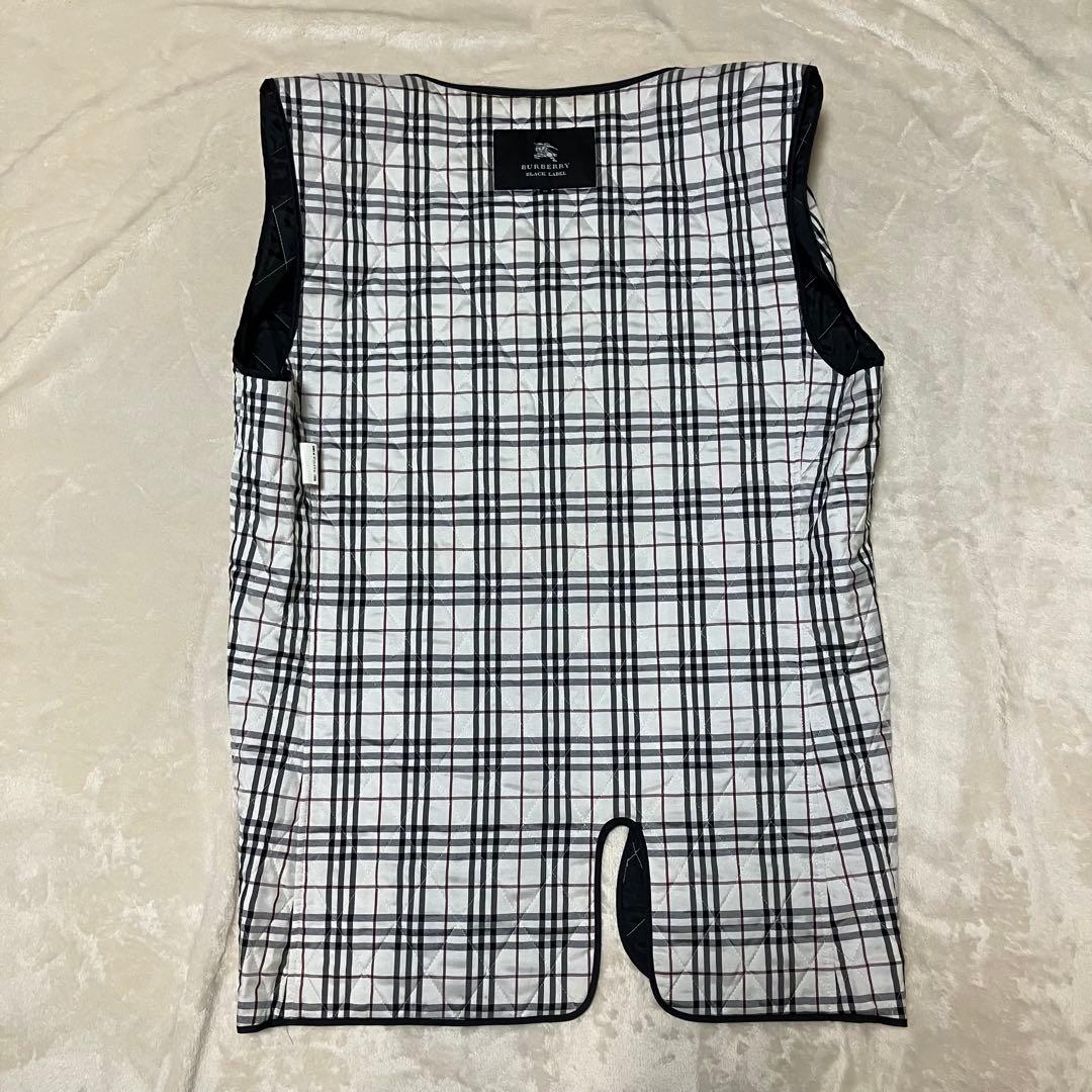 バーバリーブラックレーベル トレンチコート ノバチェック 黒