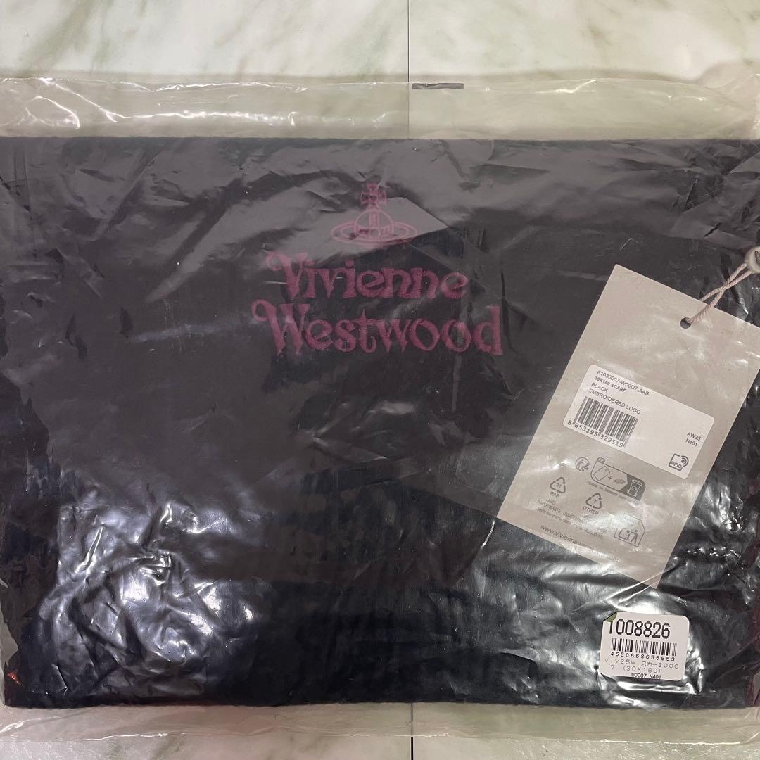【新品】ヴィヴィアンウエストウッド　マフラー　黒