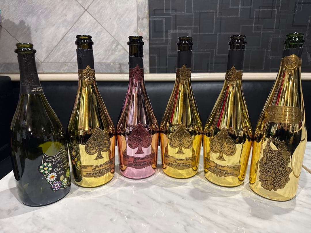 高級シャンパン 空瓶 まとめ売り アルマンド ドンペリ ディスプレイ用