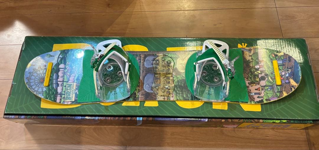 初心者セット Burton キッズボード90 バイン付き(ブーツ&パンダスキー)