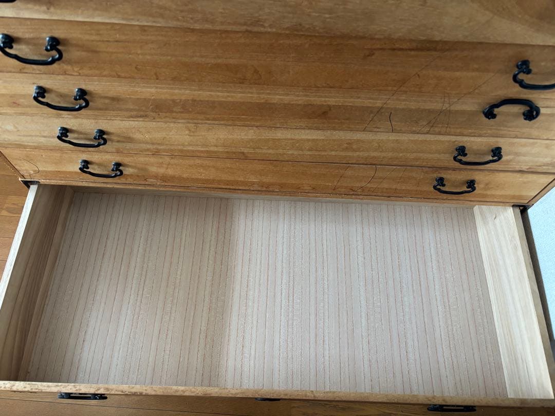 ヴィンテージ 着物箪笥 桐箪笥 ３段 傷汚れあり 昭和レトロ