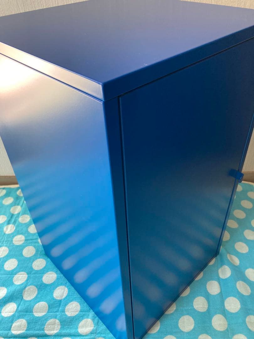 廃盤品　イケアリックスフルトブルーキャビネット（足無し）　希少品LIXHULT