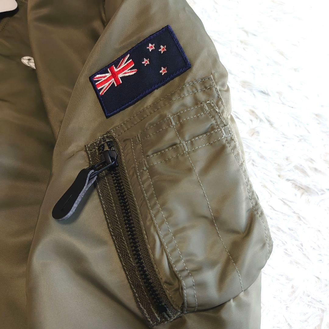 【新品】カンタベリー ワッペン ロゴ刺繍 MA-1 フライトジャケット M