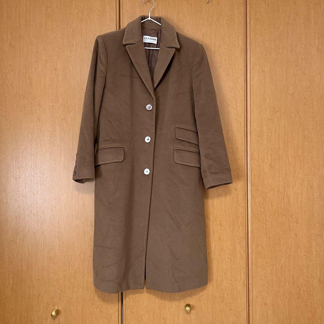 LOLA ZANINIイタリア製カシミヤ100% チェスターコート　ブラウン