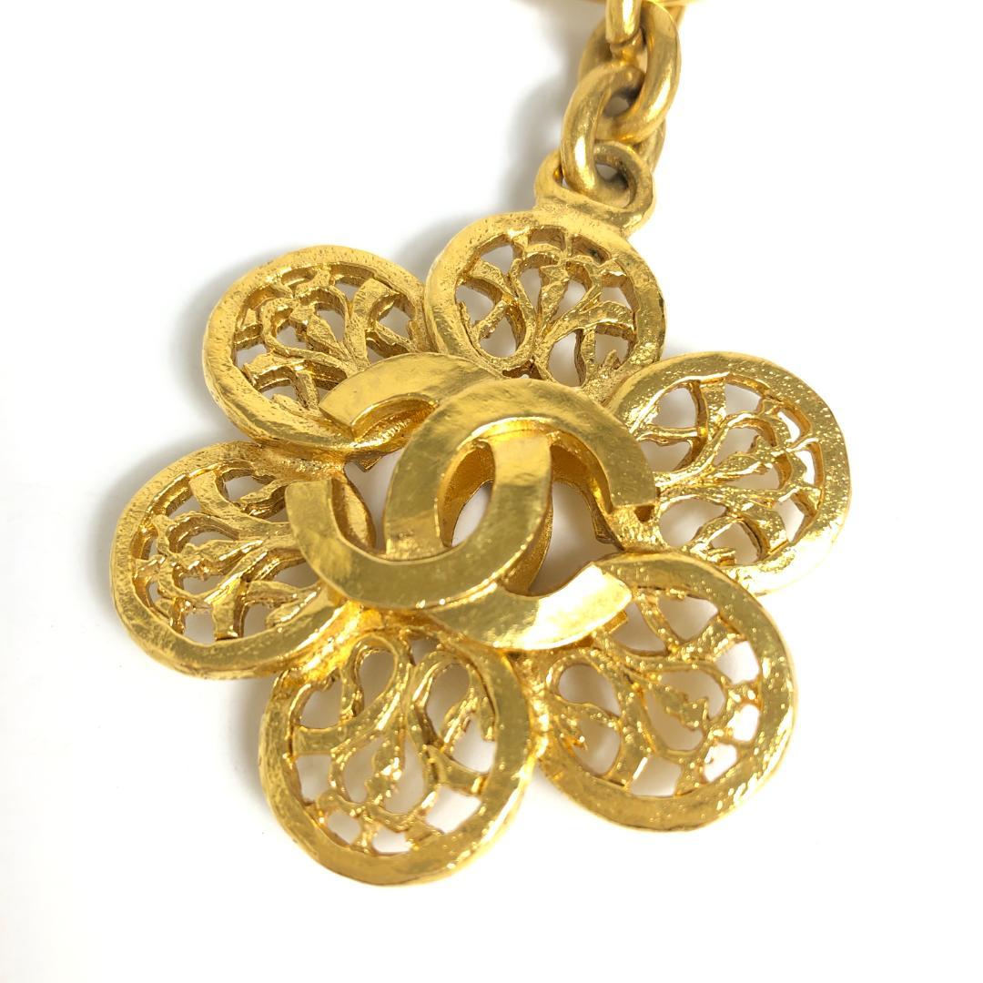 6F135/シャネル/キーホルダー/チャーム/ココマーク/ロゴ/ゴールド