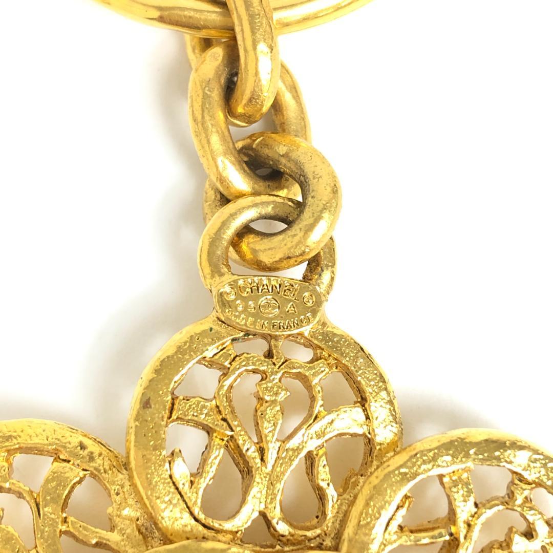 6F135/シャネル/キーホルダー/チャーム/ココマーク/ロゴ/ゴールド