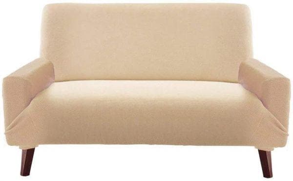 セシール ソファカバー アイボリー 肘ありLLサイズ 防汚ぴったりフィット