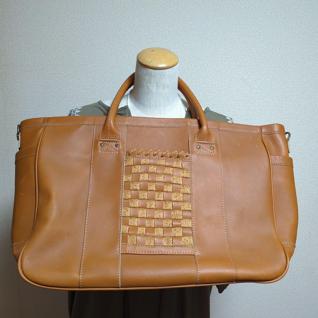 TRION トートバッグ　ボストンバッグ 本革バッグ