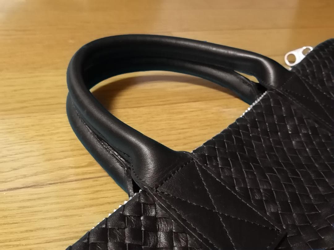 【定価10万】バーニーズニューヨーク高級イントレチャートレザートートバッグ人気茶