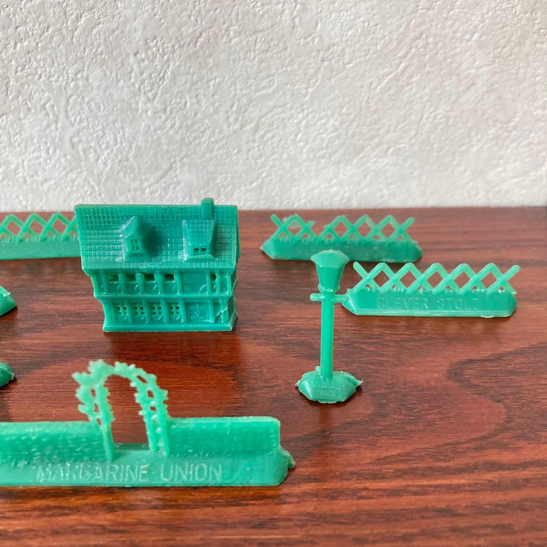 マーガリンフィギュア　ハウス　セット　ミニチュア　置物　ドイツ　ヴィンテージ