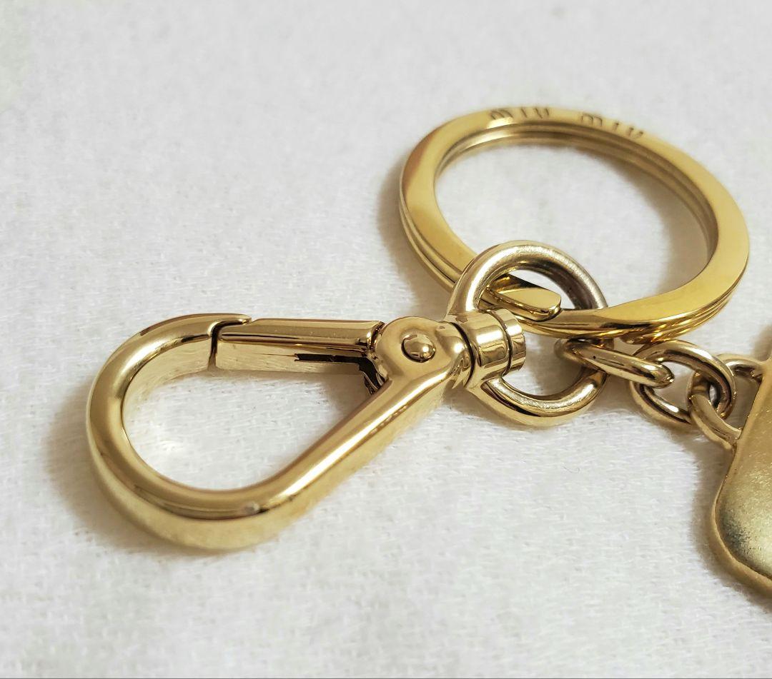 MIUMIU / ミュウミュウ ロゴキーホルダー キーリング