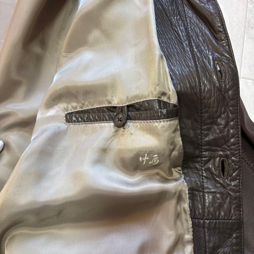 【Vintage】バルスタージャケット ラムレザー スタンドカラー 西ドイツ製