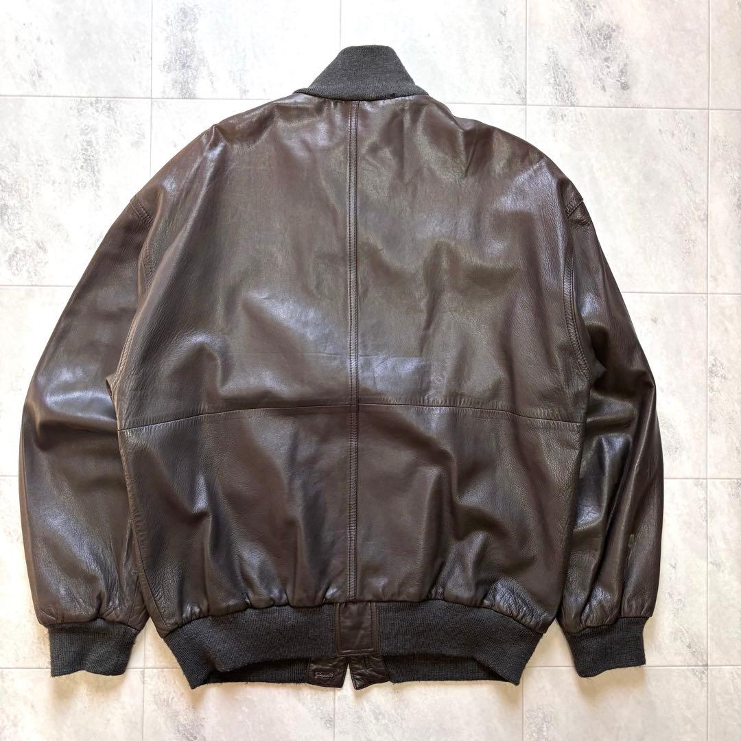 【Vintage】バルスタージャケット ラムレザー スタンドカラー 西ドイツ製