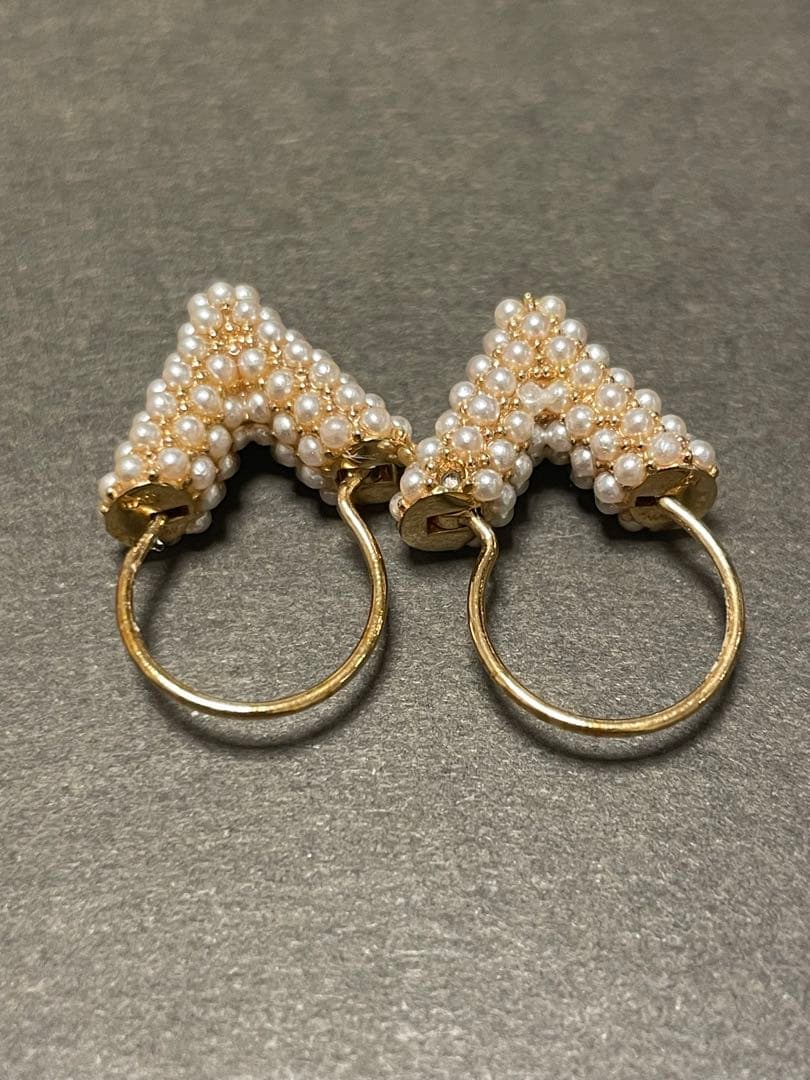 akko　ルイヴィトンvパールピアスネックレスおまとめ2点