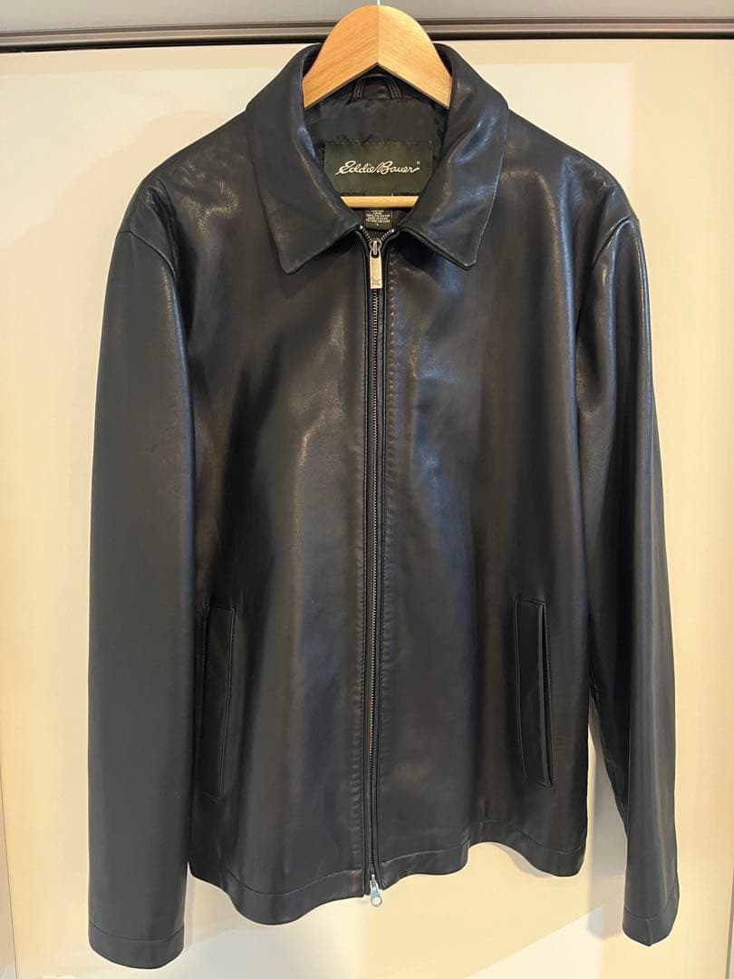 Eddie Bauer Leather Jacket サイズL 羊革
