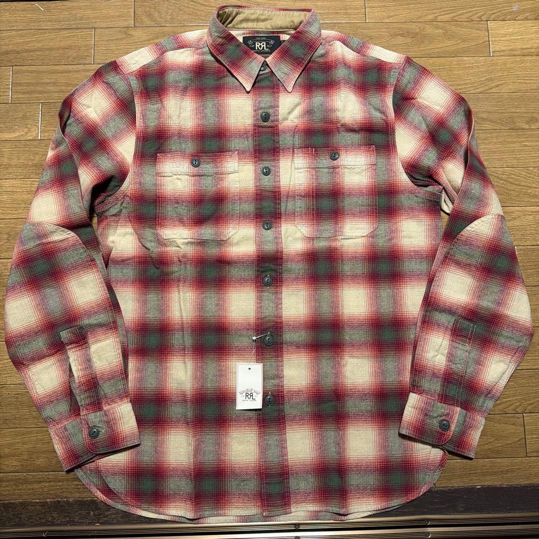 ダブルアールエル　オンブレ　チェックシャツ　S