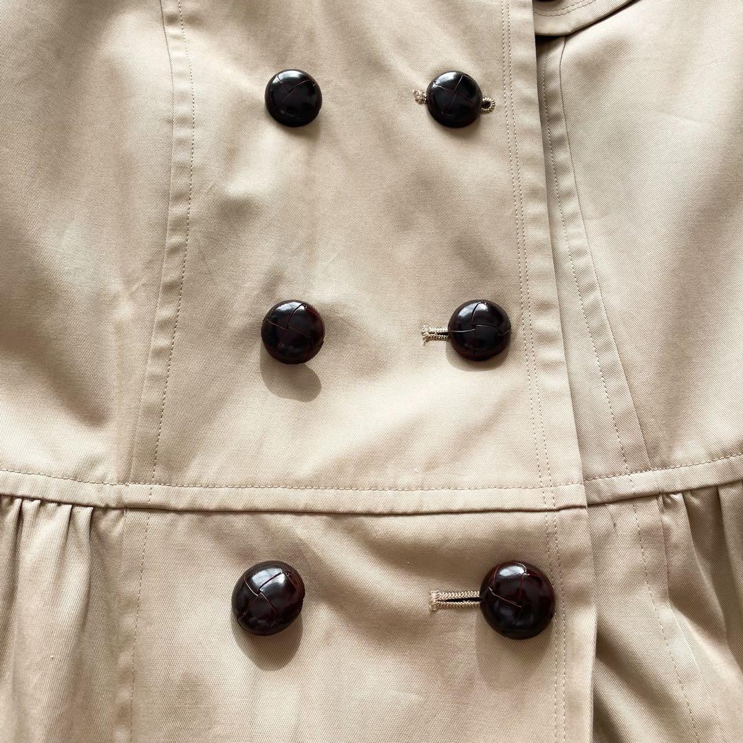 バーバリーブルーレーベル　ライナー付ダブルトレンチコート 2way 千鳥格子