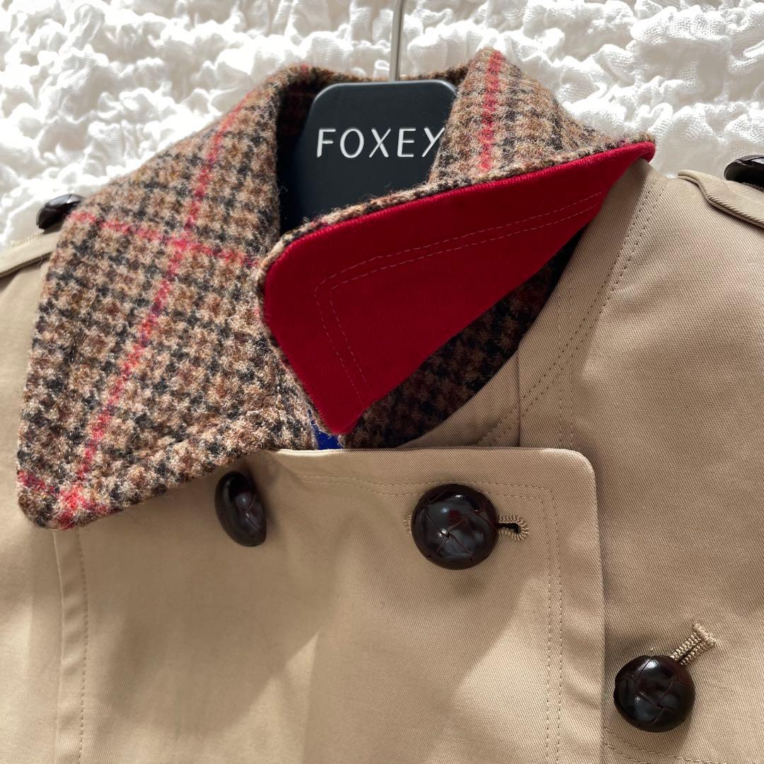 バーバリーブルーレーベル　ライナー付ダブルトレンチコート 2way 千鳥格子