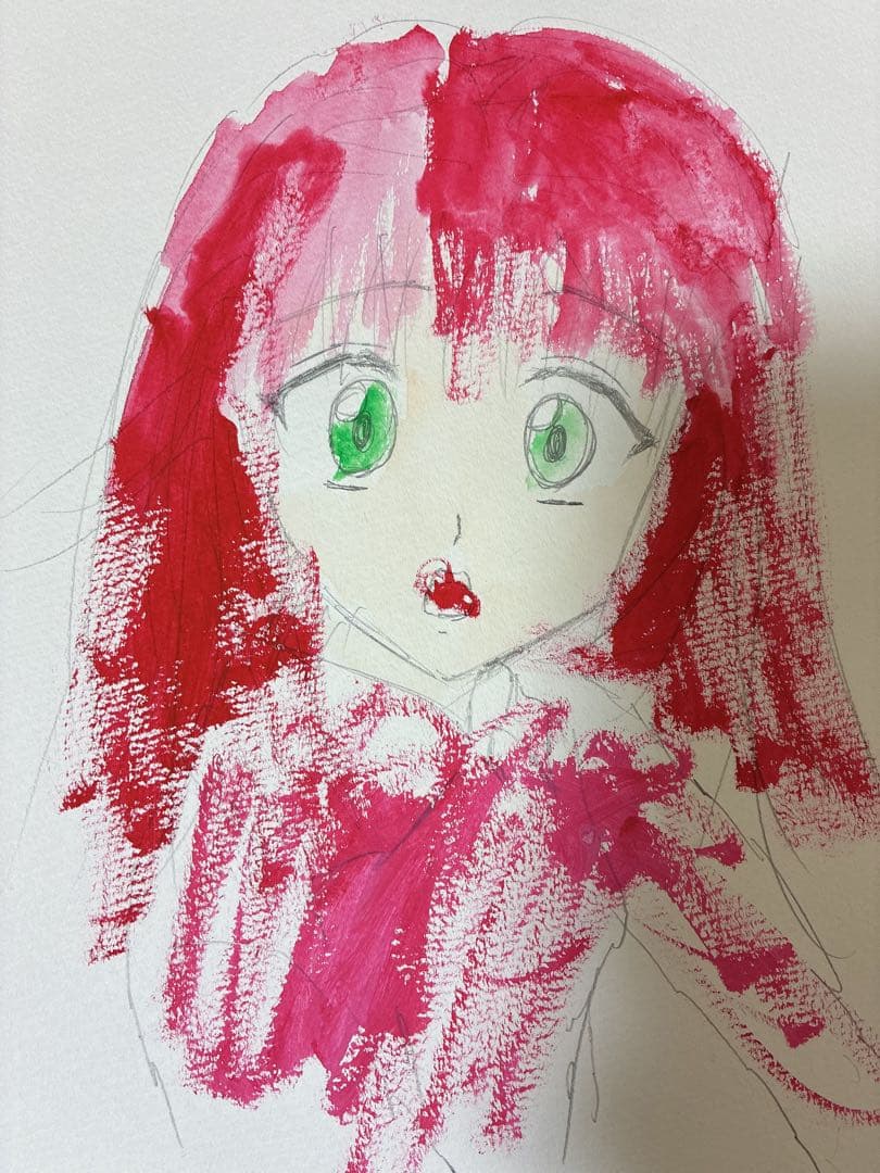 私が書いた水彩画♥