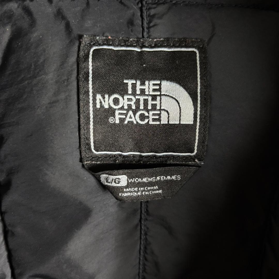 ザノースフェイス ダウンジャケット 600フィル　フード脱着可　レディースL 黒