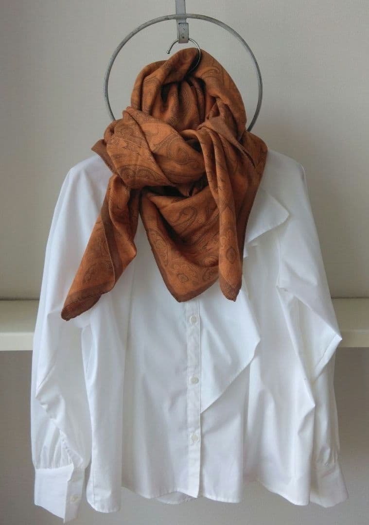 専用「美品」ETRO エトロ　大判　ストール　ショール　　正方形　ウール/シルク