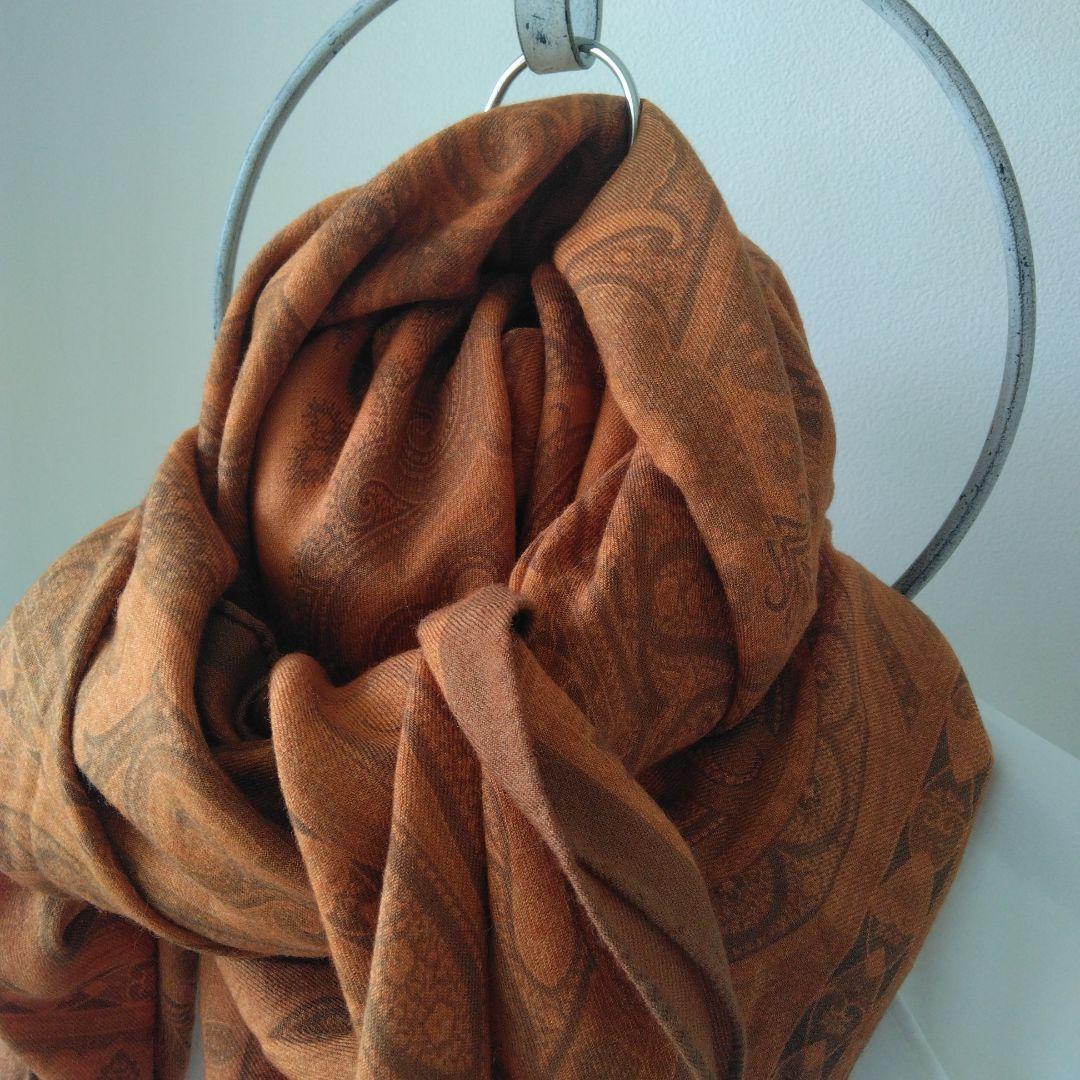 専用「美品」ETRO エトロ　大判　ストール　ショール　　正方形　ウール/シルク