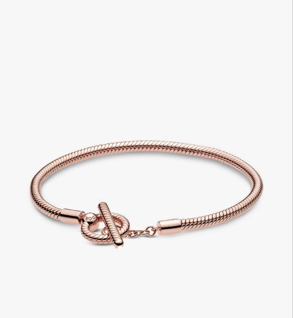 アクセサリー Pandora Moments T-Bar snake chain