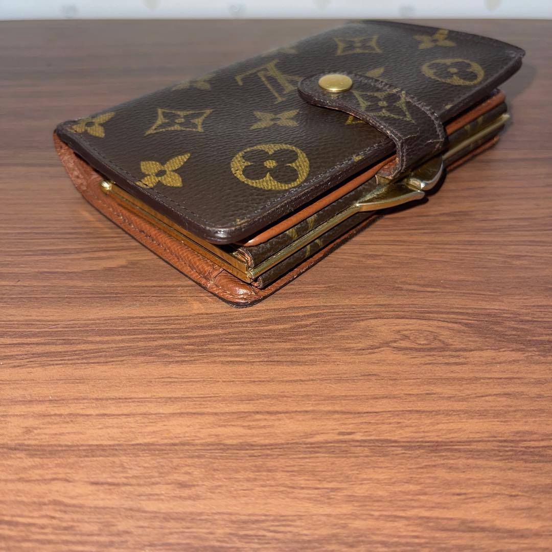 ルイヴィトン モノグラム がま口 二つ折り財布　【超美品】