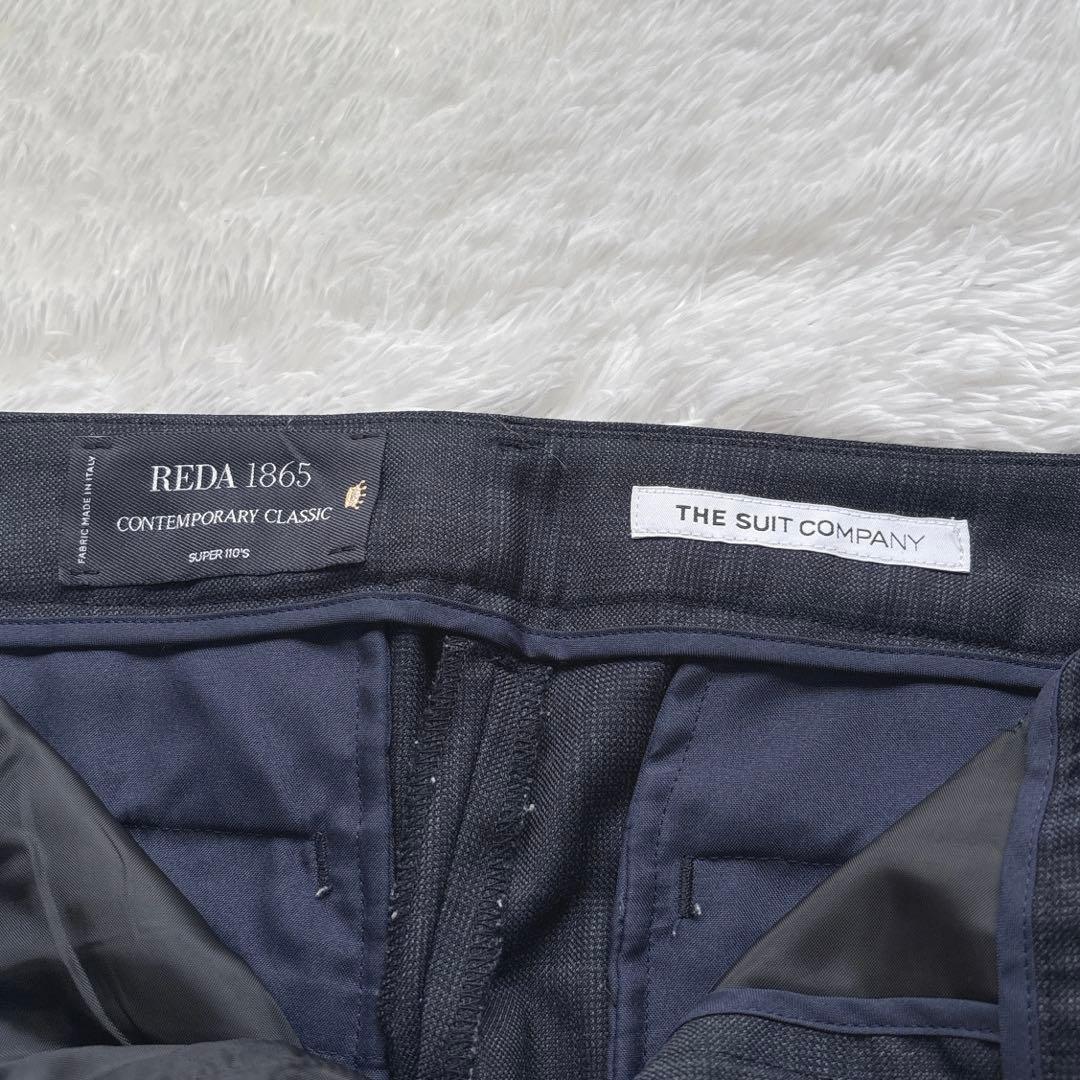 美品 スーツカンパニー パンツスーツ セットアップ REDA 近年 チェック36