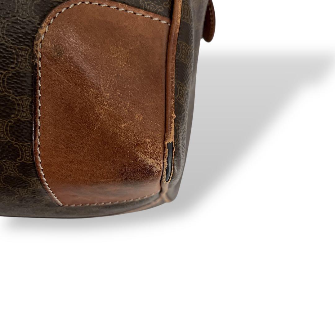 オールド　セリーヌ　ボストンバッグ　トラベルバッグ　トリオンフ　マカダム　PVC