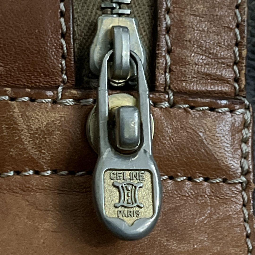 オールド　セリーヌ　ボストンバッグ　トラベルバッグ　トリオンフ　マカダム　PVC