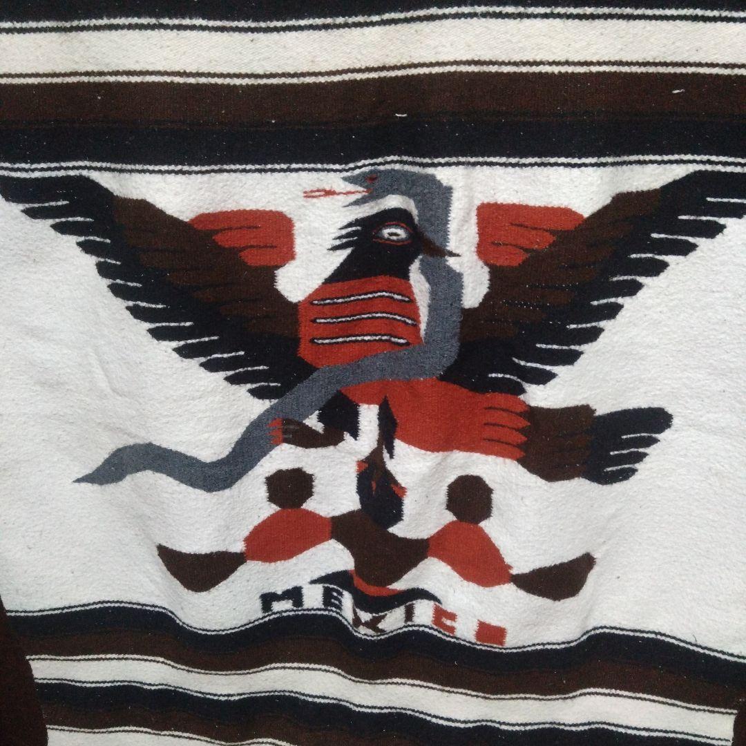 メキシコ ラグマット ワシ柄
