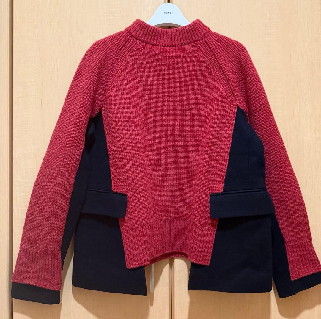 河北 麻友子【未使用に近い美品】★sacai サカイ★ウール ネックウォーマー付