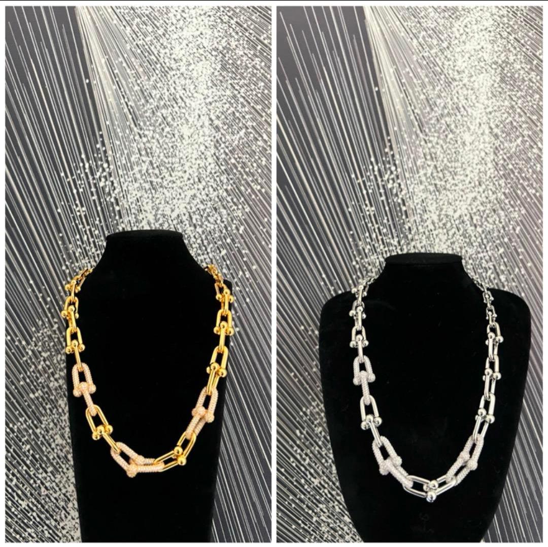 最高品質 ハードウェア ネックレス 新品未使用　ゴールドシルバー
