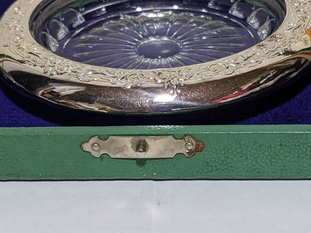 ♦純銀製コースター 田中貴金属直営店 銀座山崎 共箱 栞入 資産形成