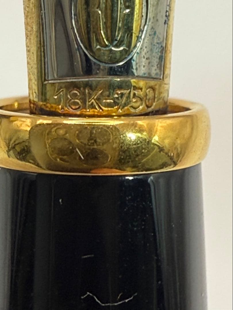 カルティエ ディアボロ ドゥ カルティエ ペン先\" 18K-750\"刻印万年筆