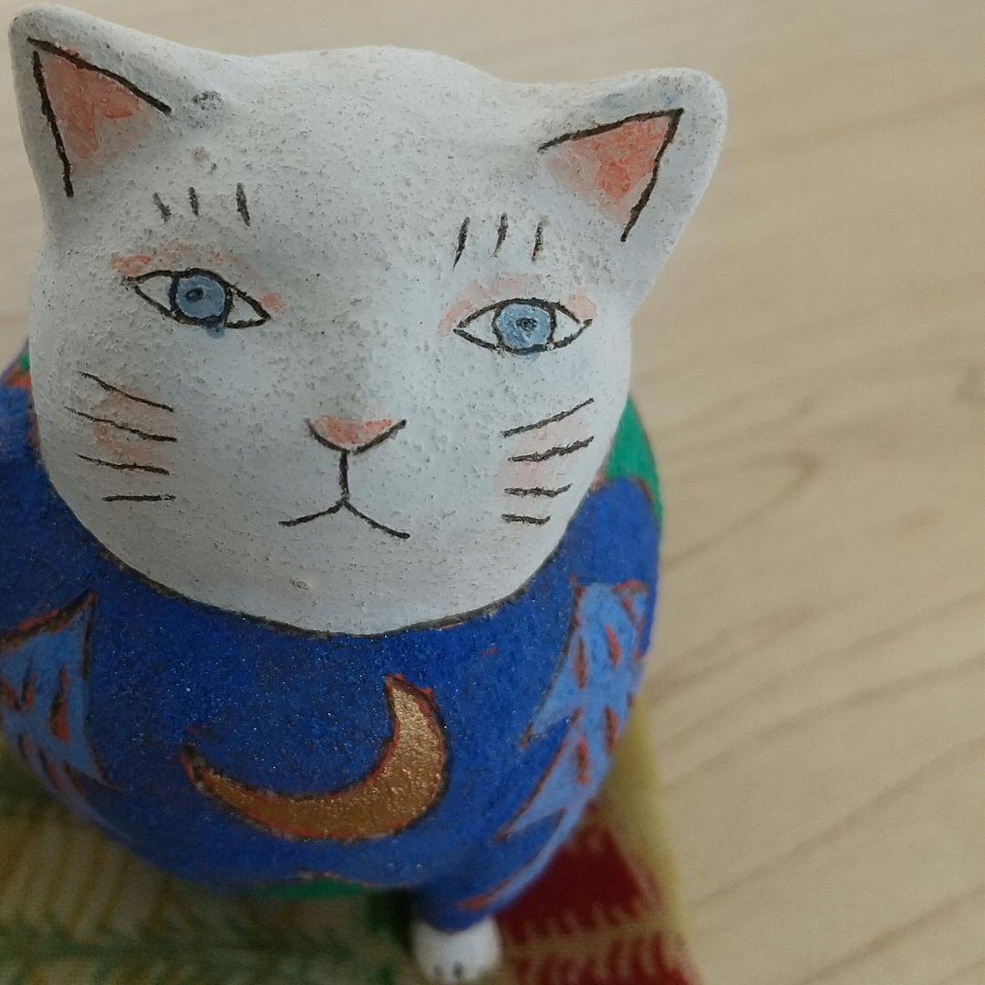 陶芸人形作家☆櫻井魔己子さん☆招き猫☆猫の置物☆メルヘン☆