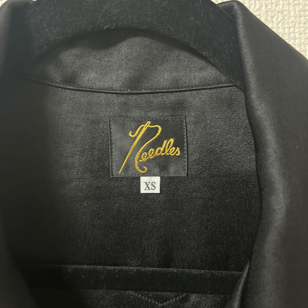 Needles ブラック シャツ XS 蝶刺繍