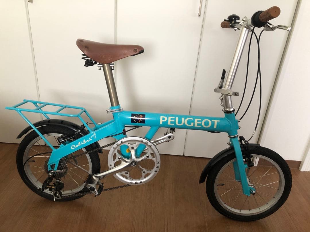 貴重◻︎レア◻︎美品◻︎プジョーコリブリ自転車 16インチ　ブルー　スカイブルー