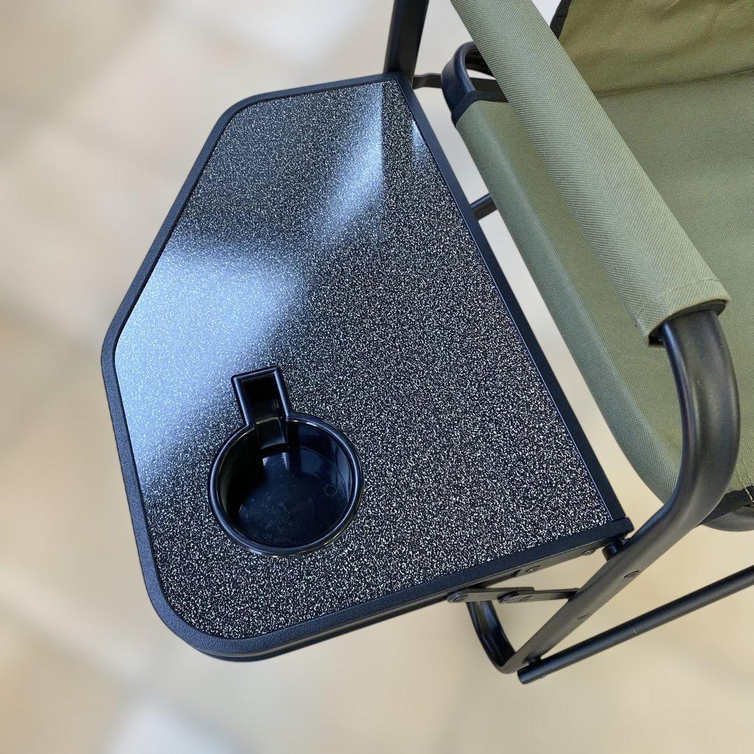 コールマン（Coleman）サイドテーブル付デッキチェア（オリーブ）2脚セット