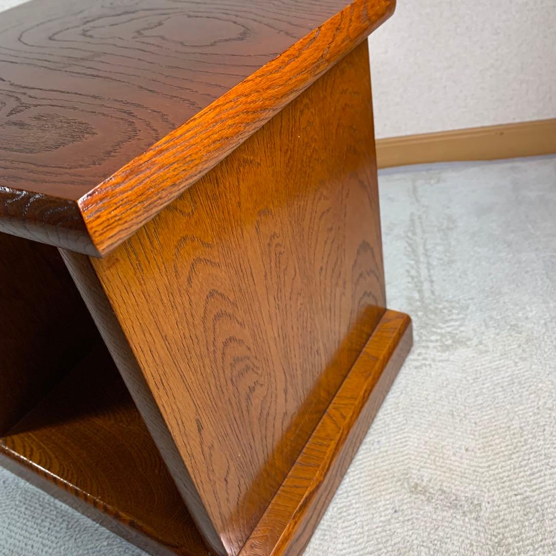 A861⭐︎雰囲気のある欅の杢 違い棚と戸棚付 置き床