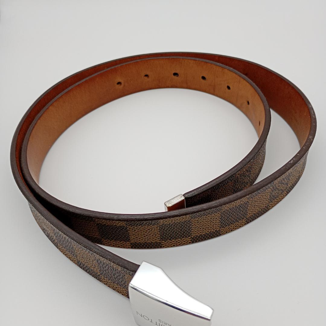 LOUIS VUITTON サンチュール キャレ ダミエ エベヌ M6803