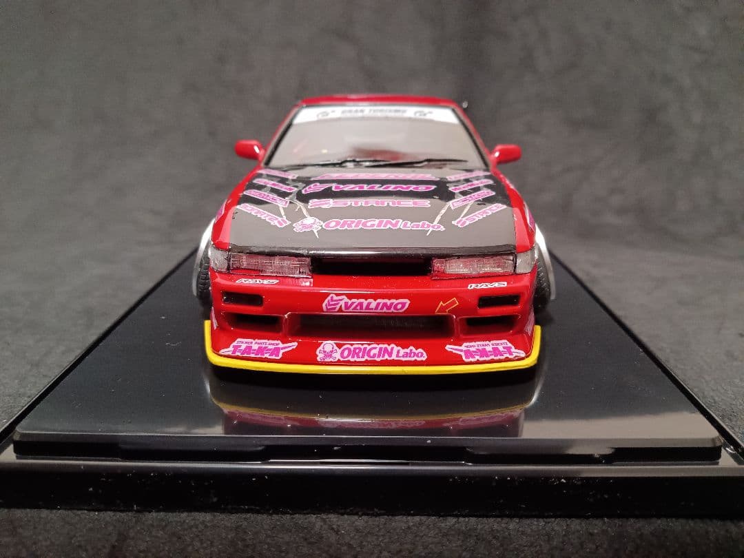 1/24 ニッサン S13 シルビア ドリフト プラモデル 完成品 ケース付