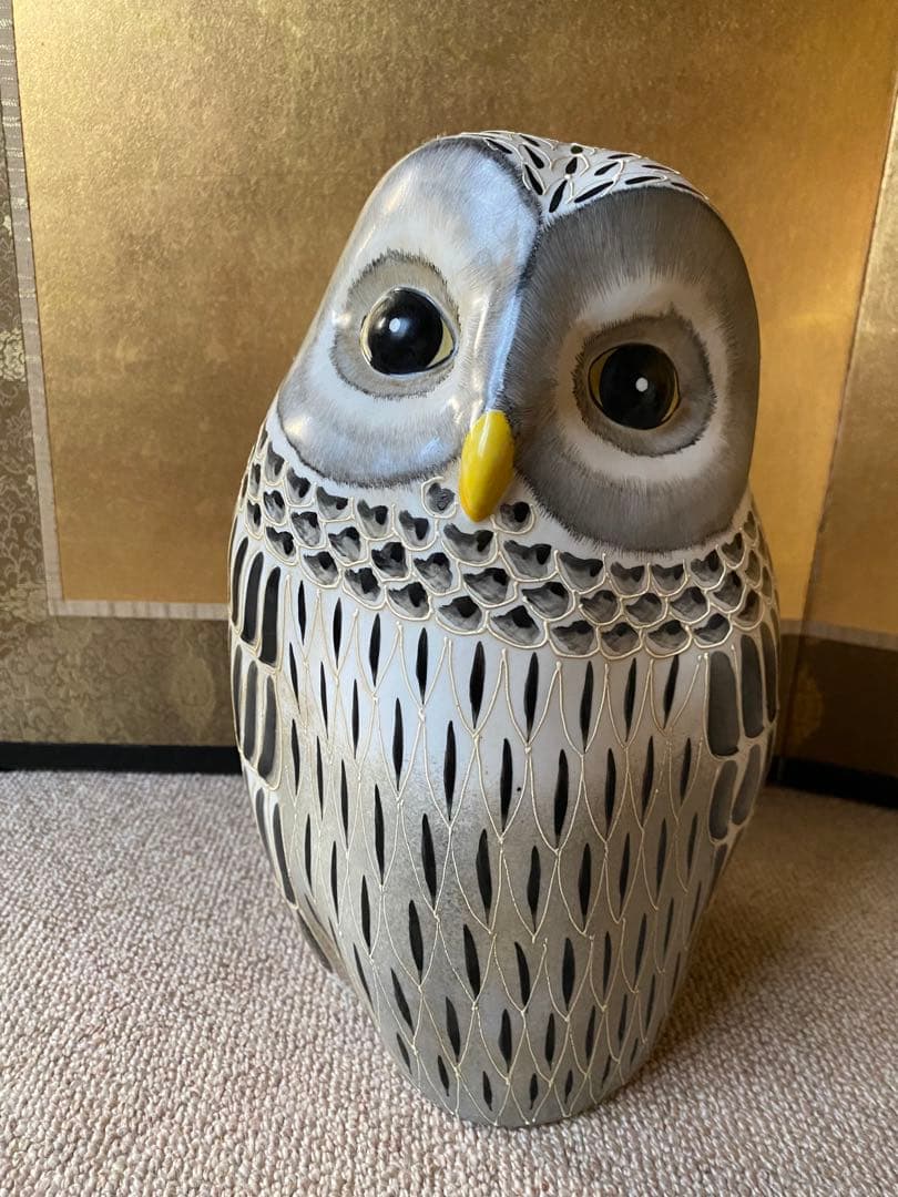 フクロウの置物 特大
