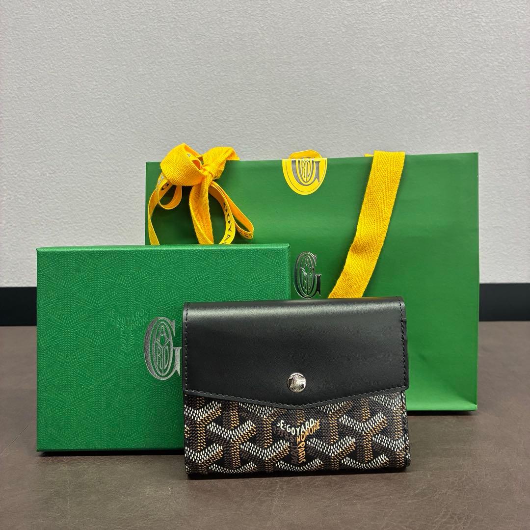 【極美品】ゴヤール サン・ガブリエル 三つ折り財布 ブラック