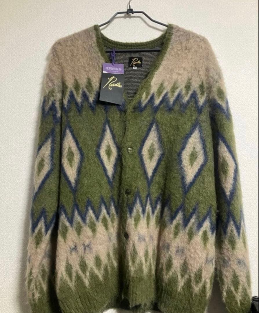 ニードルズ NEEDLES ダイヤモンド モヘア カーディガン