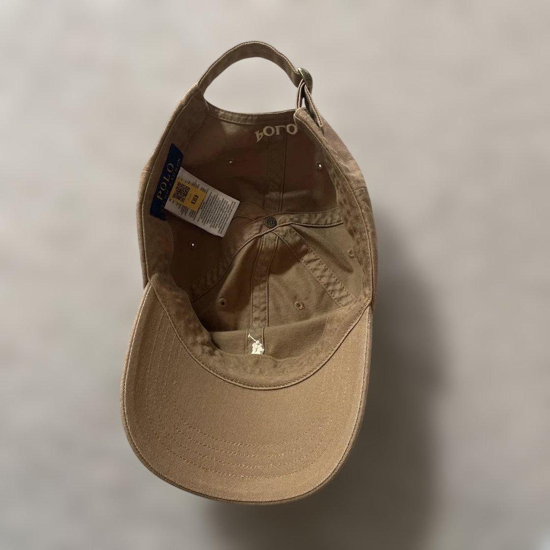 【美品】　Polo Ralph Lauren ベージュキャップ